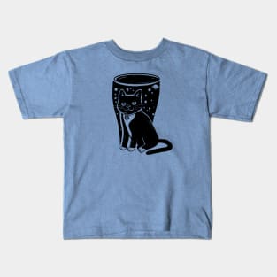 Galaxy Beer Cat Kids T-Shirt